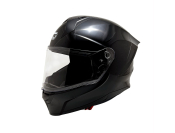 ModCycles - Full Face MMG Helmet. Model Sonic. Color: Shiny Black. DOT APPROVED